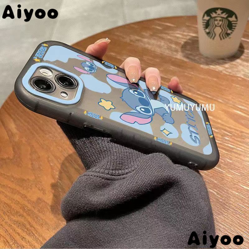 ✅Ốp Điện Thoại Dẻo Trong Suốt Họa Tiết Hoạt Hình Stitch Dễ Thương Cho iPhone 14 / 13pro 12promax iPhone7plus xrins JQ7O