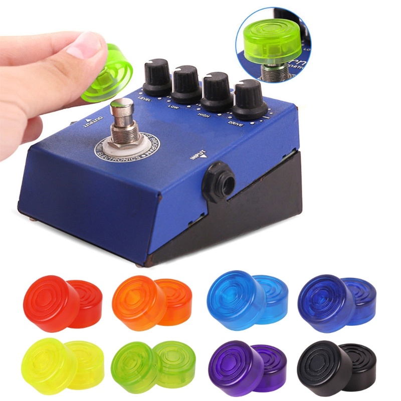 HAI Guitar Effect Pedal Footswitch Toppers Effect Foot Nail Cap Pedal Protection Cap