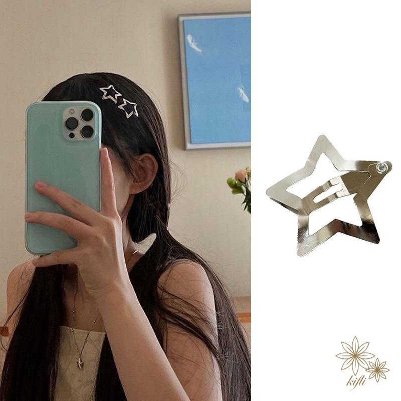 Kẹp Tóc Ngôi Sao Năm Cánh Bằng Kim Loại Dễ Thương Xinh Xắn