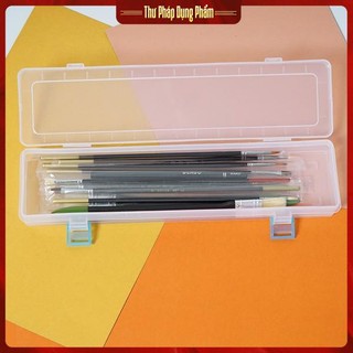 Hộp đựng bút lông thư pháp, cọ vẽ nhựa PP