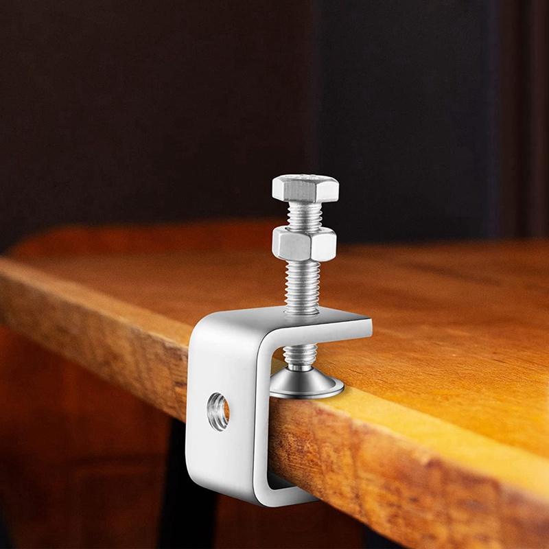 Kẹp Chữ U Mini 1 Inch Bằng Kim Loại Với Hàm Rộng Ổn Định Để Chế Biến Gỗ