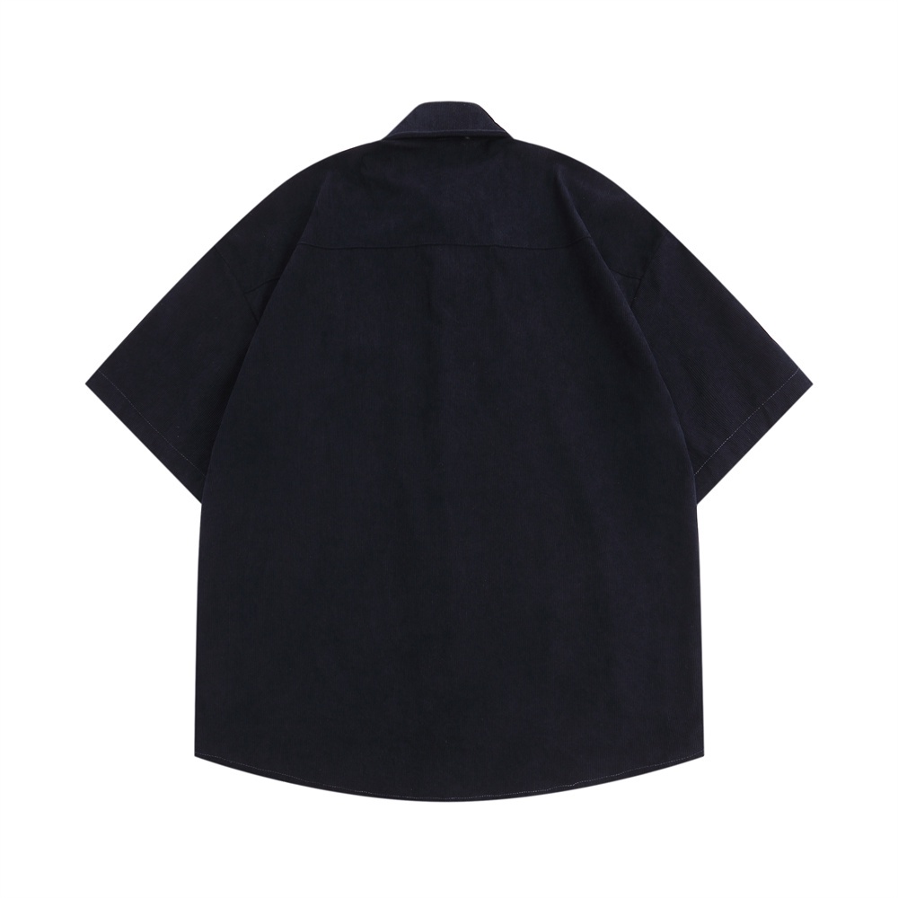 Áo Sơ Mi Nhung Kẻ Thêu Hoa Thời Trang Mùa Hè Giản Dị Dành Cho Nữ Và Nam