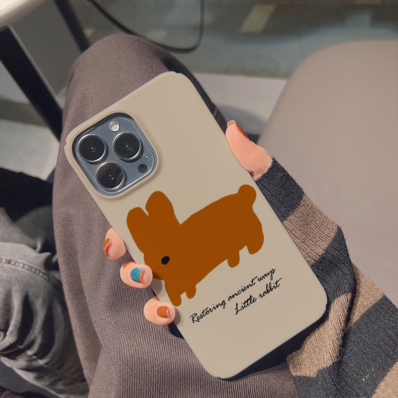 Ốp Điện Thoại Cứng In Hình Gấu Nâu Cho iphone 14promax 11 13 12 7Plus 8 X XS Max