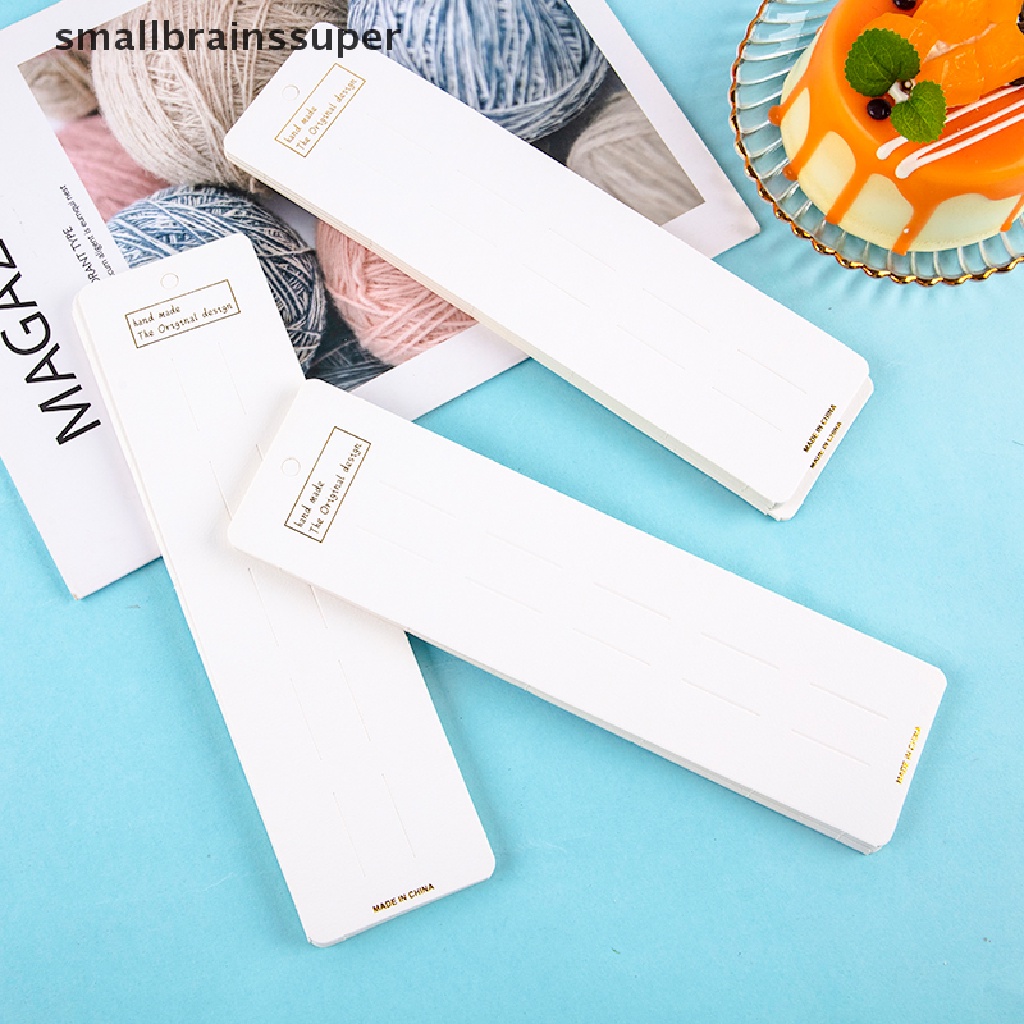 Set 50 Thẻ Giấy Màu Trắng Làm Đồ Thủ Công DIY Đa Ứng Dụng