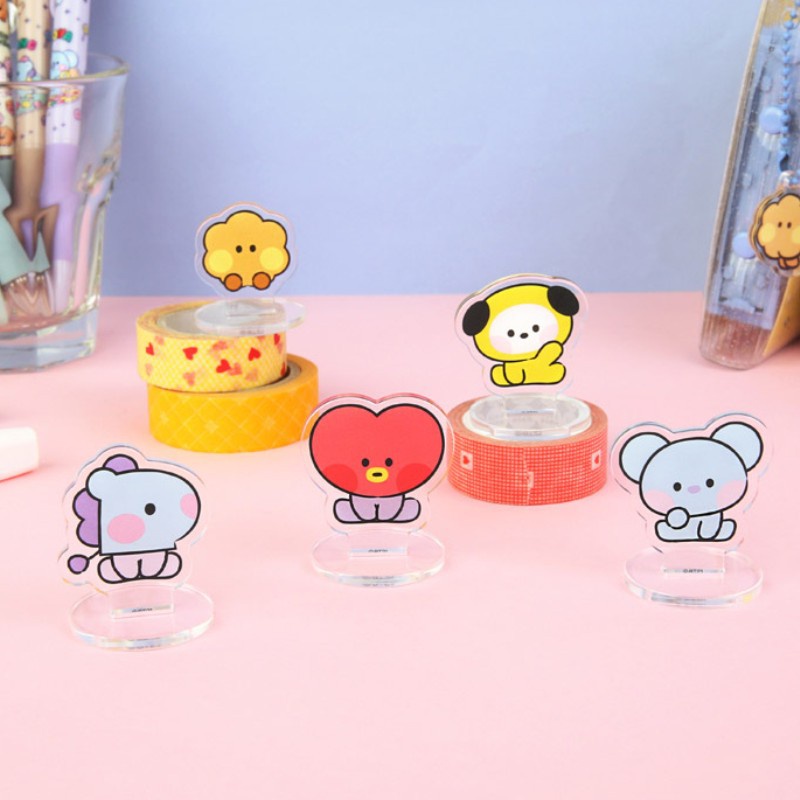Phụ Kiện Trang Trí Bàn Làm Việc Kpop Bangtan Boys BT21 TATA CHIMMY
