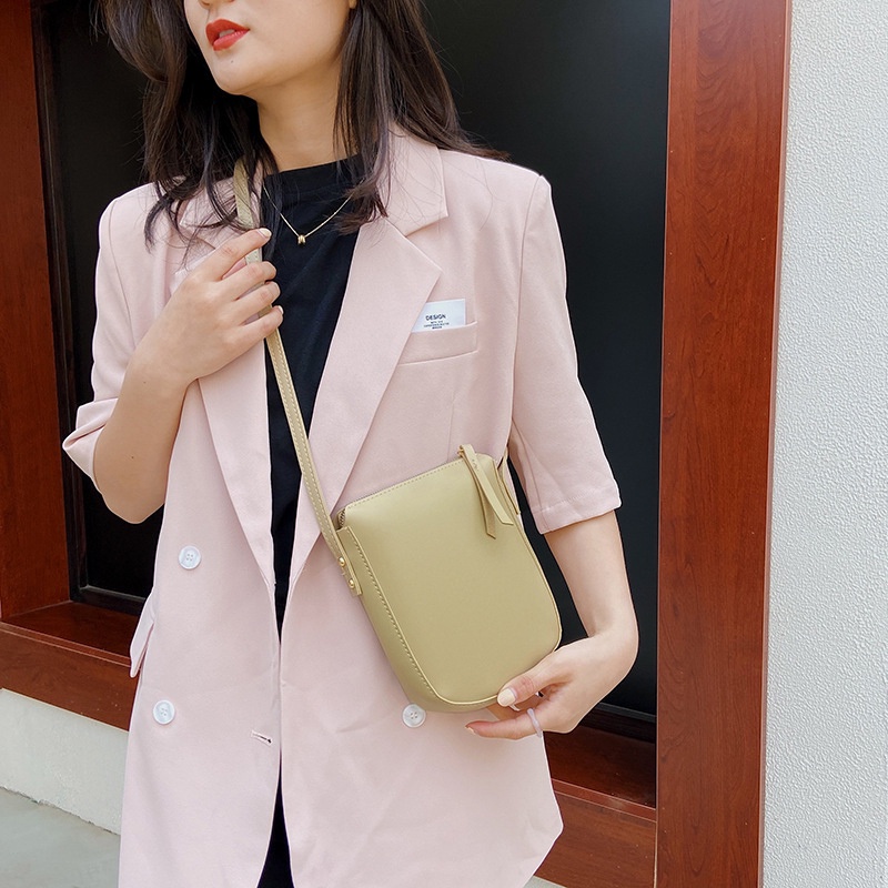 Túi Đeo Vai Đựng Điện Thoại Có Dây Đeo Dài Phong Cách Đơn Giản Thời Trang Dành Cho Nữ