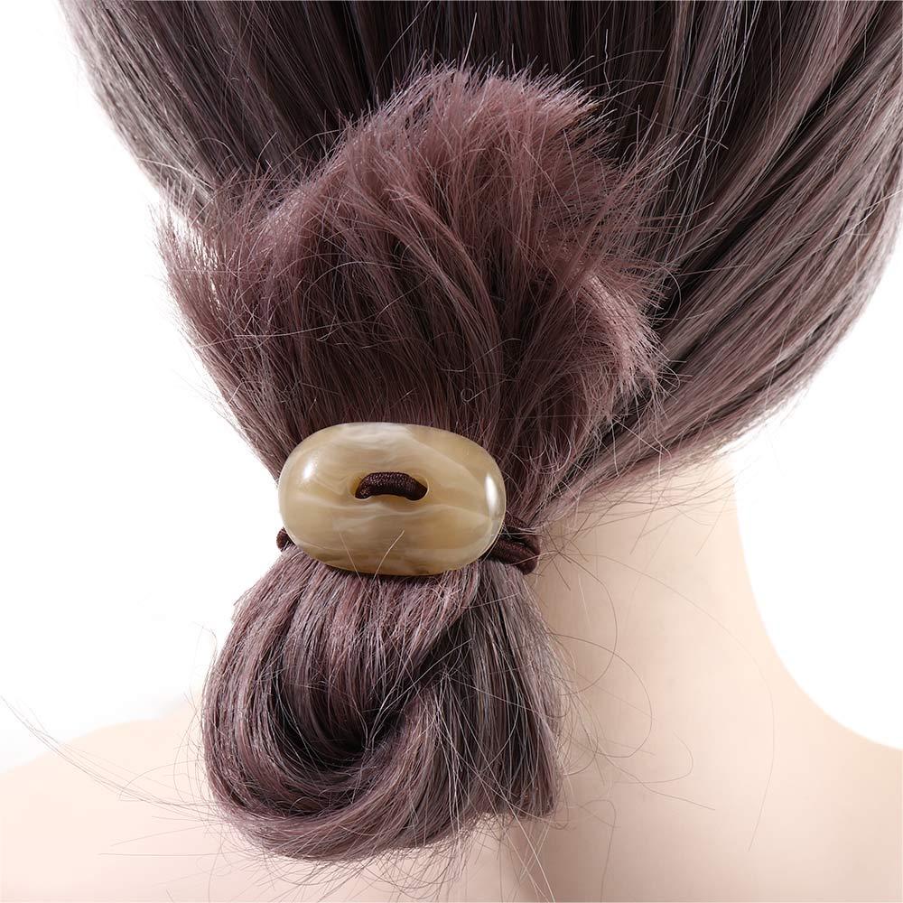 Dây Buộc Tóc Cao Su Màu Đen Đơn Giản Cho Nữ|Dây Cột Tóc Thiết Kế Xinh Xắn Thời Trang Cho Nữ