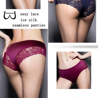 Quần lót lụa lạnh không đường may plus size m-xxl