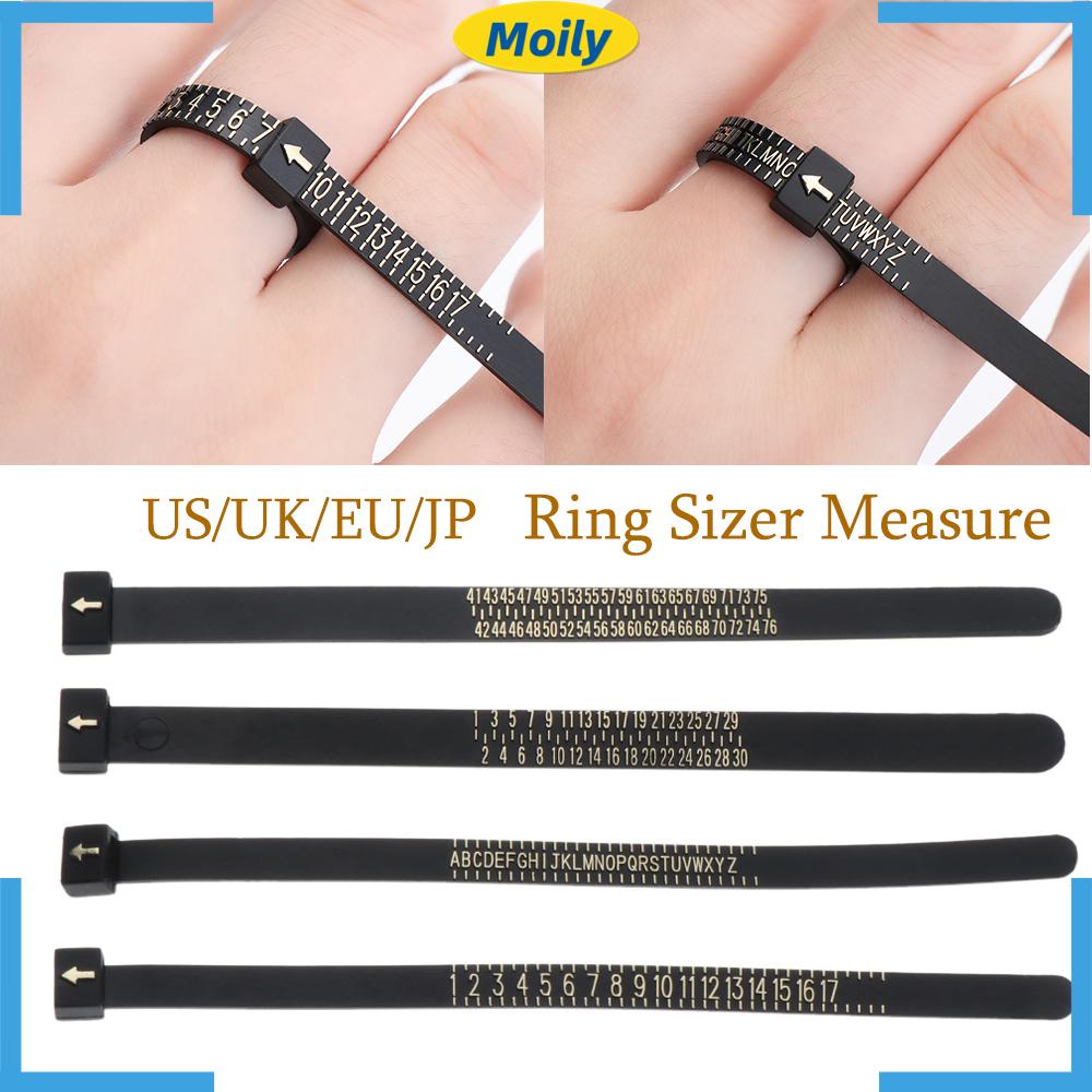 Nhẫn Đo Kích Thước Ngón Tay Kiểu Anh / Us / Eu / Jp