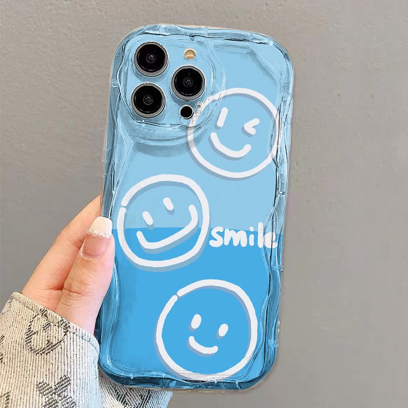 ✅Ốp Điện Thoại Dẻo Trong Suốt Họa Tiết Mặt Cười Màu Gradient Chống Sốc Cho iPhone14 / 13promax 12 / 11 7 / 8p xsxr JPH9