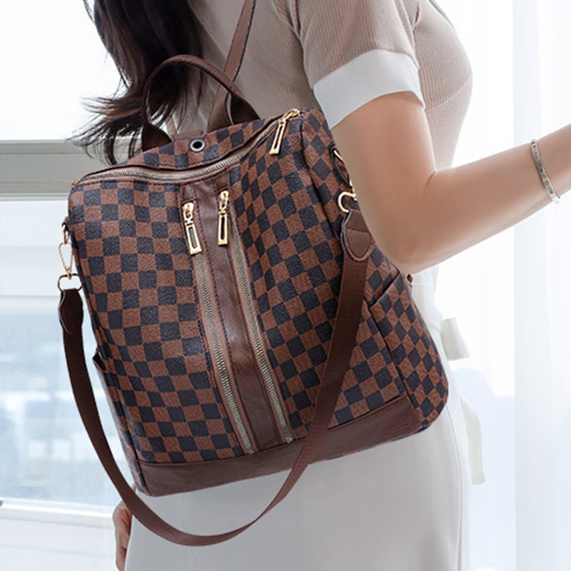 Ba Lô Thời Trang Hàn Quốc Sức Chứa Lớn Kiểu Dáng Đơn Giản Cho Nữ