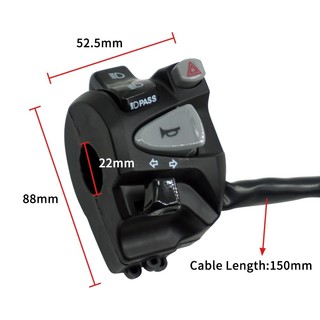 For Honda Click 150 Handle Switch Passing Light and Warning Light