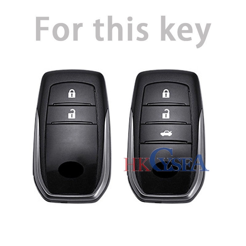 Hộp Da Đựng Chìa Khóa Xe Hơi Toyota Vios hiace Wigo lnnova hilux fortuner avanza City Emblem Camry Carola RAV4 Yize To Hyun Highlander Ralink