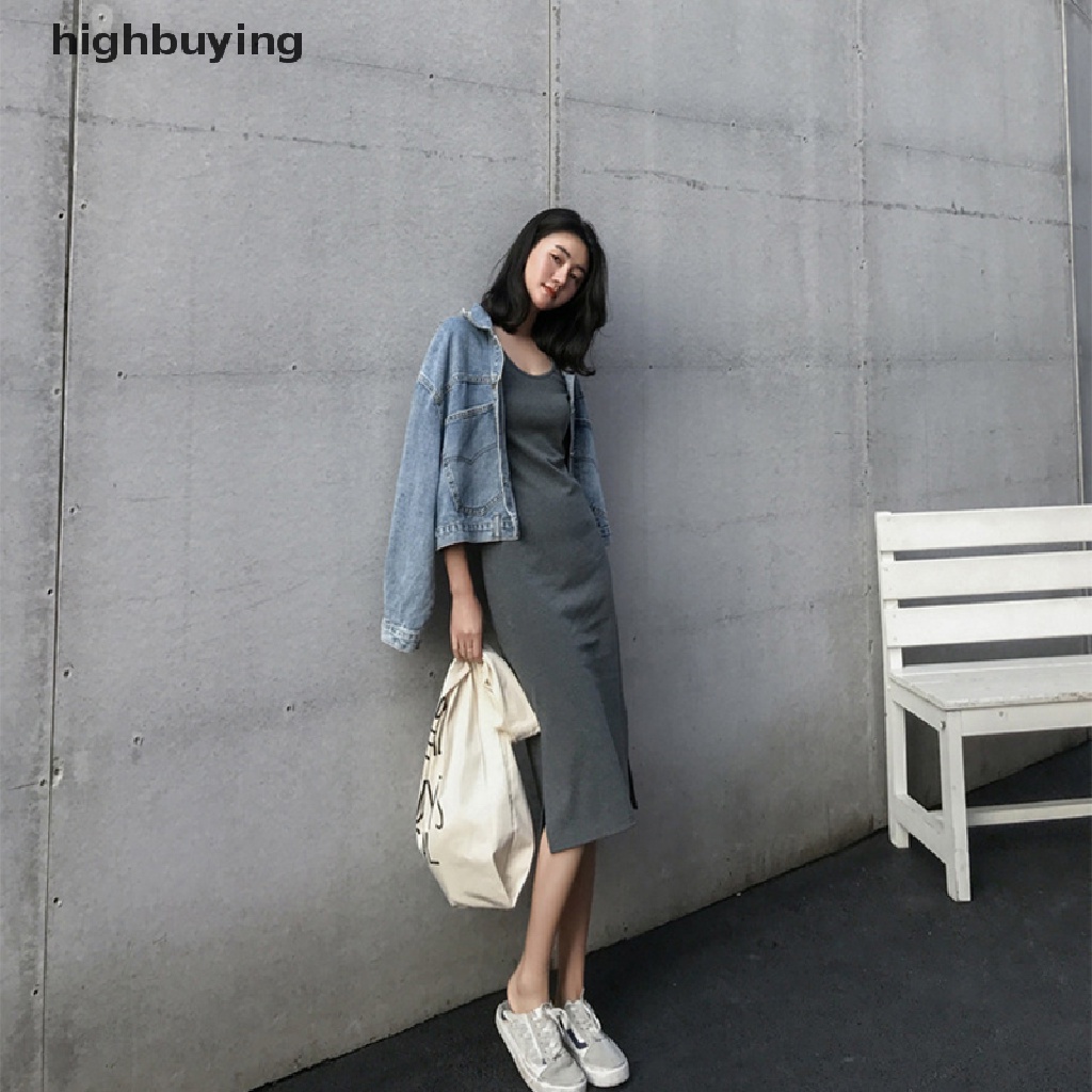 Đầm Hai Dây Hở Lưng Thời Trang Mùa Hè Quyến Rũ Cho Nữ