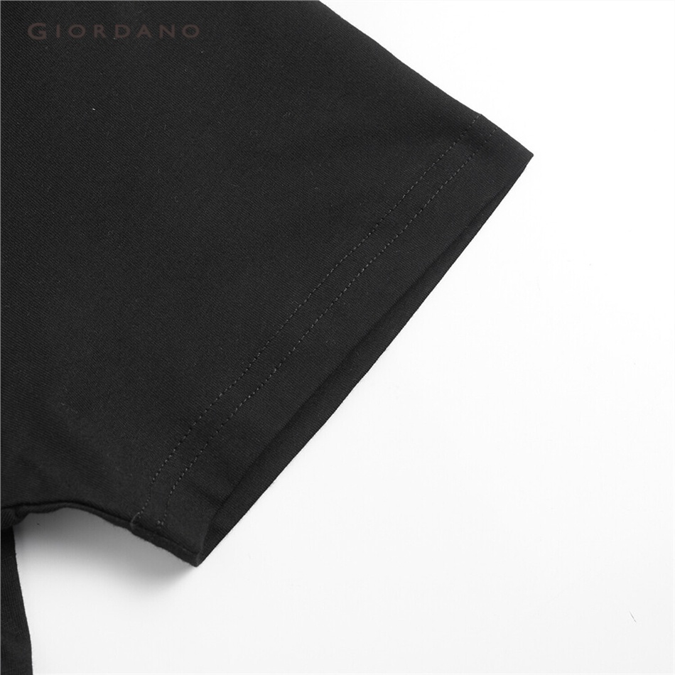 Áo thun GIORDANO 91092282 tay ngắn cổ tròn in hình cho nam