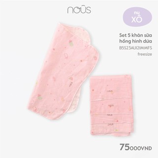 Set 05 chiếc khăn sữa Nous Bamboo kháng khuẩn