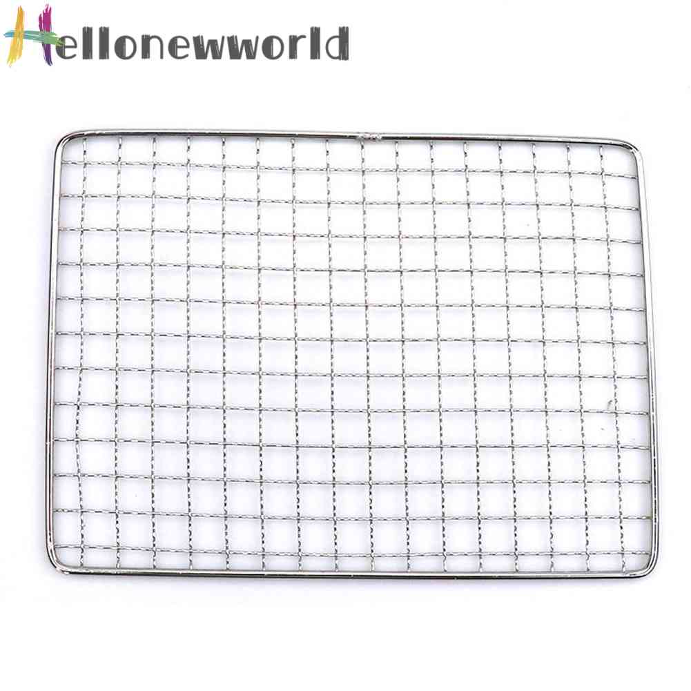 Vỉ Nướng BBQ Hình Vuông Bằng Thép Không Gỉ Tiện Dụng Khi Đi Cắm Trại