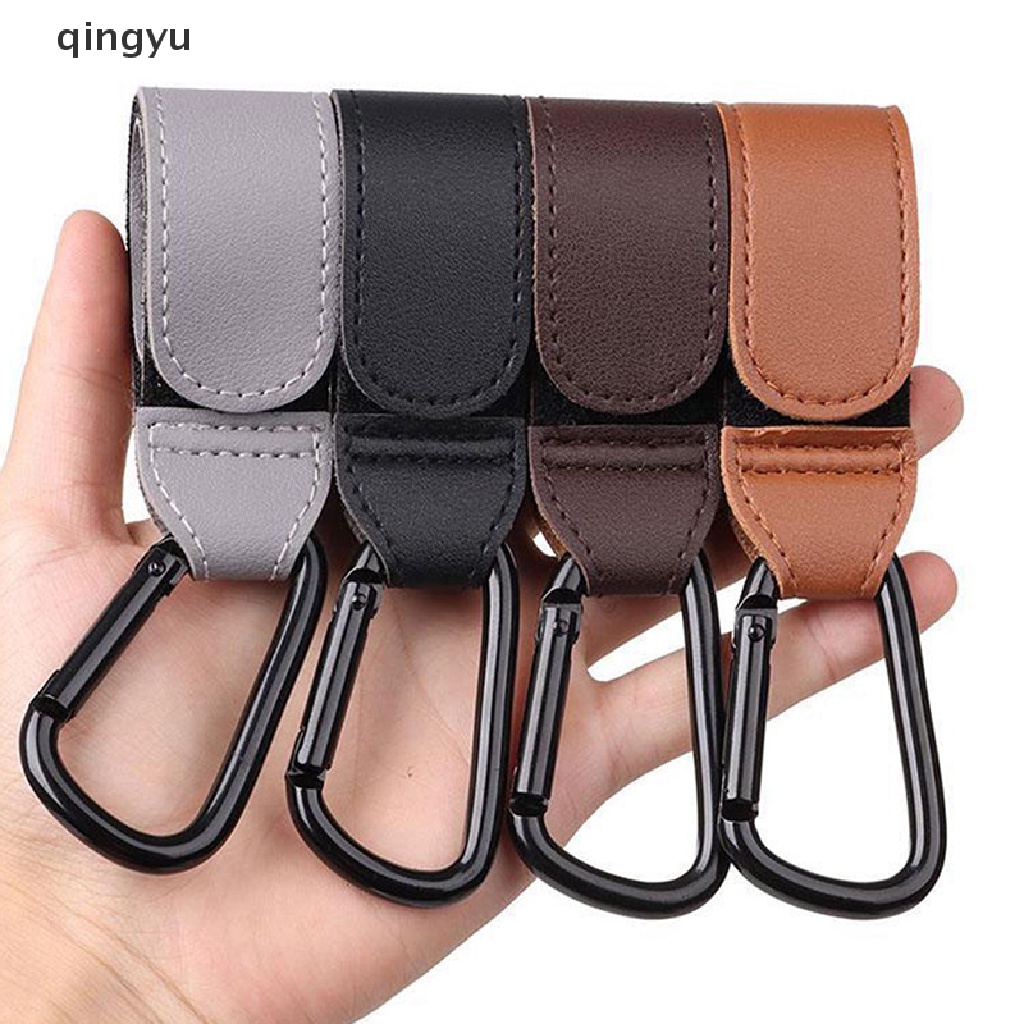 1 Móc Treo Túi Da pu Xoay 360 Độ 2 Trong 1 Đa Năng Gắn Xe Đẩy Em Bé