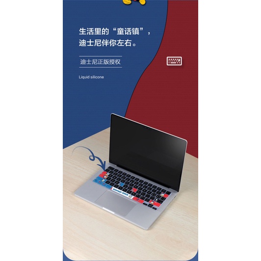 Vỏ Bọc Bàn Phím Máy Tính MacBook Pro / Air13 15 16 Họa Tiết Hoạt Hình Disney Dễ Thương