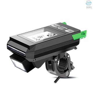 Đồng Hồ Đo Tốc Độ Không Dây Đa Năng Có Đèn Và Còi Sạc USB Chống Nước Màn Hình Nền Dành Cho Xe Đạp