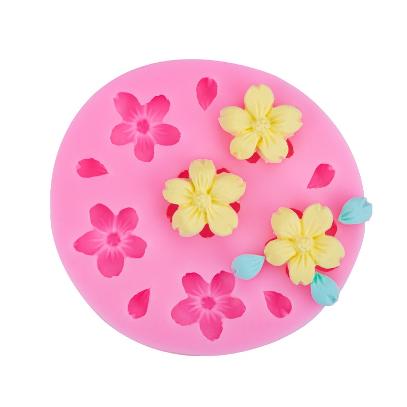 Khuôn Silicone Hình Cánh Hoa Anh Đào Xinh Xắn