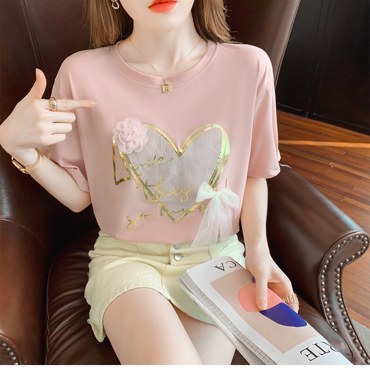 Áo Thun Cotton Ba Chiều Tay Ngắn Dáng Rộng Phong Cách Hàn Quốc Thời Trang Mùa Hè 2023 Mới