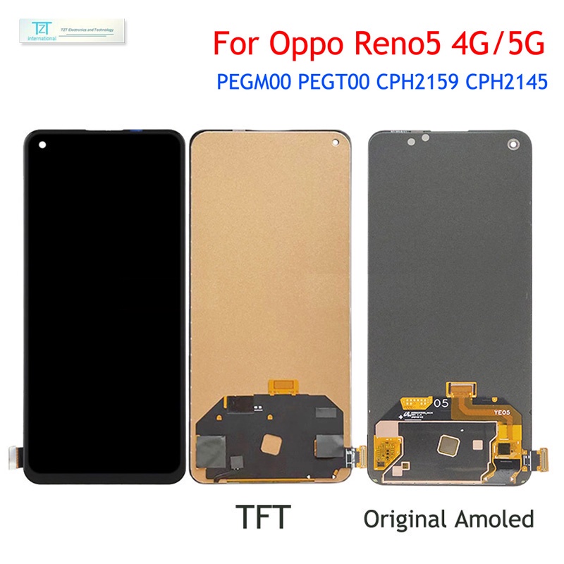 Zin OLED Màn Hình điện thoại Cho OPPO Reno 5 4G / 5G CPH2159 / CPH2145 LCD thay thế màn hình