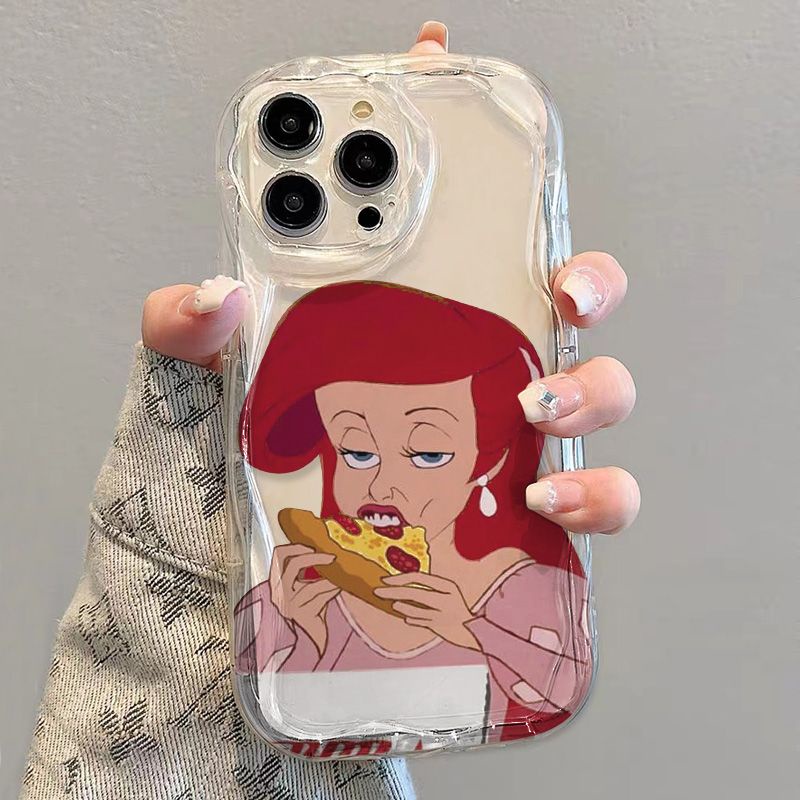 ✅Ốp Điện Thoại Mềm Trong Suốt Chống Sốc In Hình Pizza Công Chúa Cho iPhone14 / 13promax 12 / 11 7 / 8p xsxr 6JCS