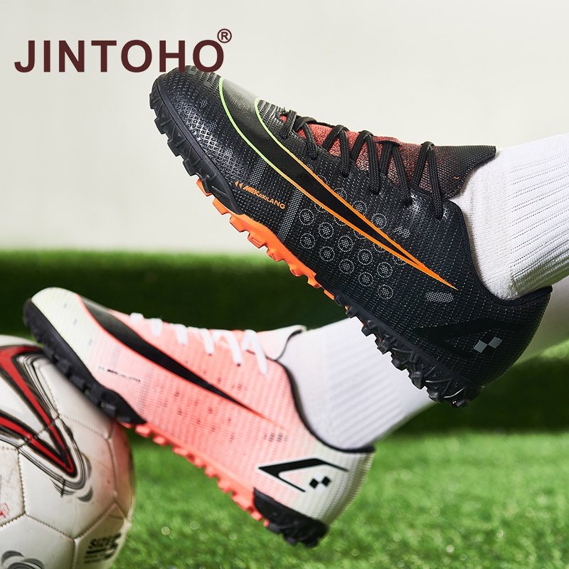 Giày Đá Bóng Chống Trượt Màu Đen Siêu Nhẹ Size 35-46 Dành Cho Cặp Đôi