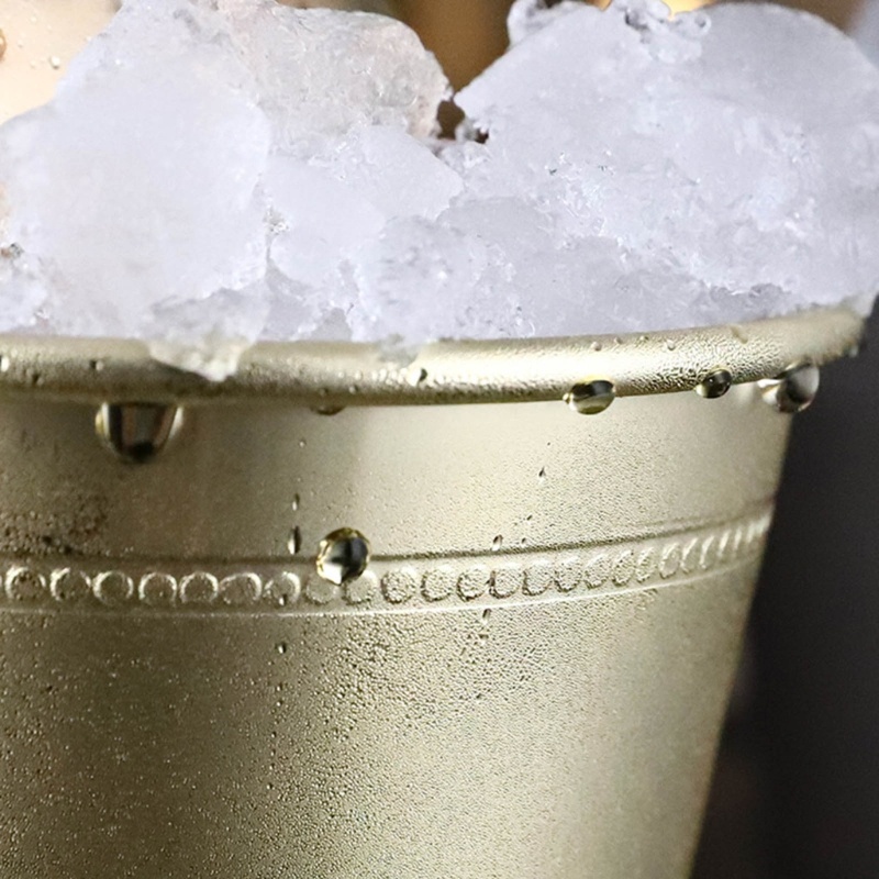 Cốc Uống Bia / Rượu Bằng Thép Không Gỉ Màu Bạc Hà Siêu Cổ Điển Dễ Sử Dụng Cho Quán Bar