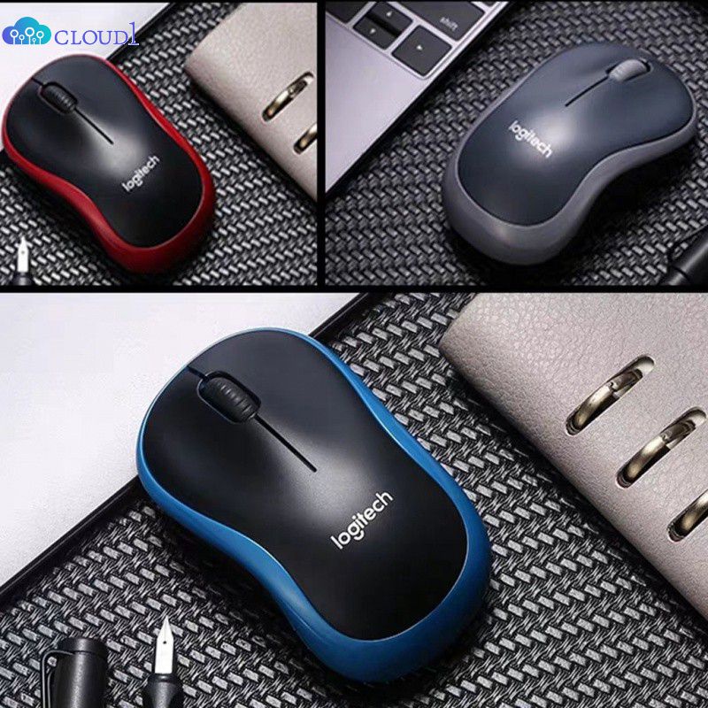 Logitech Chuột Không Dây M185 Chuột Thu Nano Usb 2.4Ghz Tiện Dụng Chuột 1000dpi Cloud1