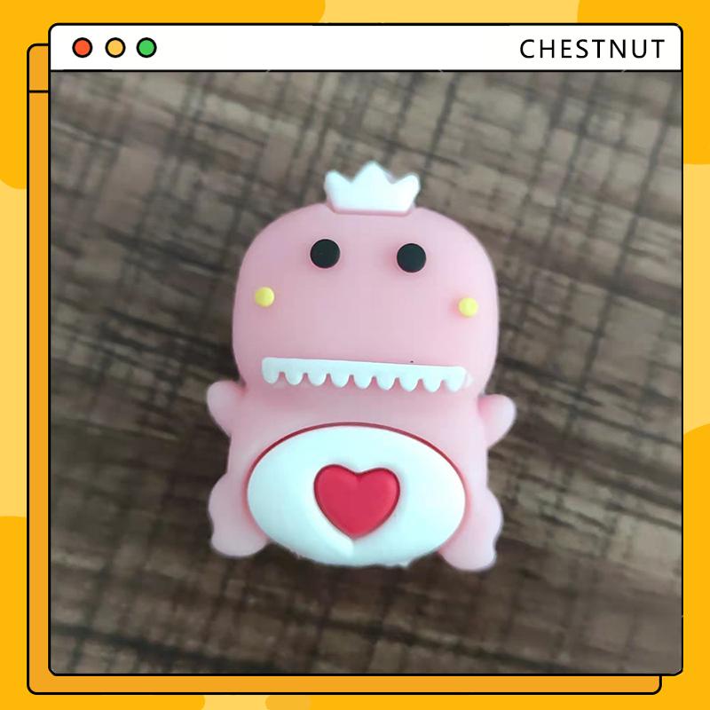 Phụ kiện thú silicon bọc bảo vệ đầu dây cáp sạc USB cute siêu dễ thương kế nhân vật hoạt hình