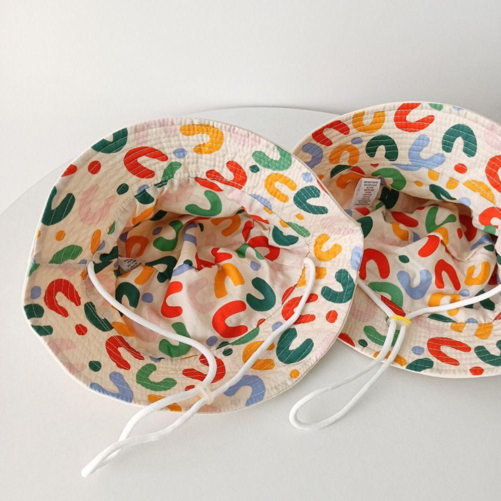 CLEVER Mũ Tai Bèo Hai Mặt Chống Tia UV Thêu Chữ Dễ Thương Cho Bé