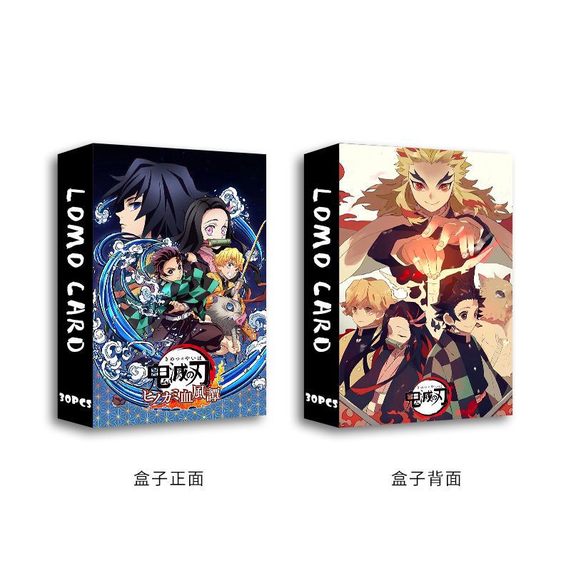 Set 30 ảnh Demon Slayer Photocard Anime Kimetsu No Yaiba