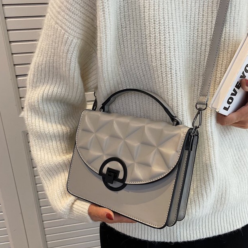 Túi Đeo Chéo Bằng Da pu Có Khóa Nam Châm Thời Trang Cho Nữ