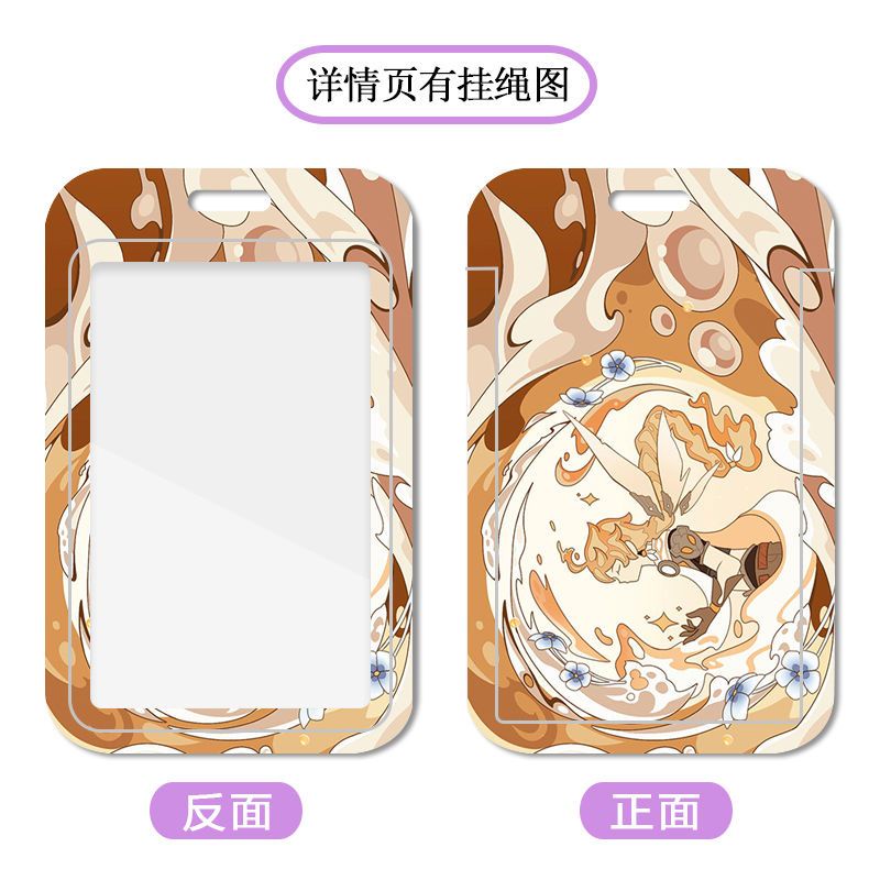 Ví Đựng Thẻ Họa Tiết Hoạt Hình Anime Genshin Impact Zhongli Kunikuzushhi Hutao Phiên Bản Mới Cho Học Sinh Giá Đỡ