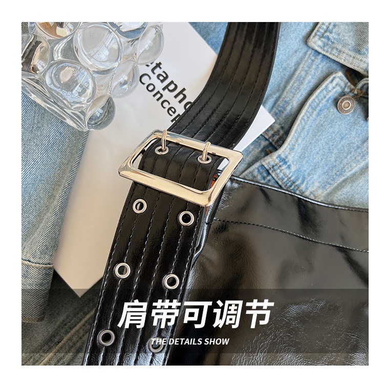 Túi Xách Đeo Vai / Kẹp Nách Chất Liệu Da Sáp Dầu Phong Cách Thời Trang Retro 2023