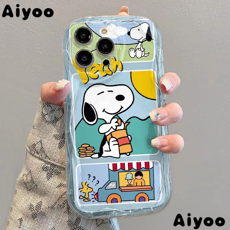✅Ốp Điện Thoại Mềm Trong Suốt Chống Sốc In Hình Snoopy Cho iPhone 14 / 13 Pro Max 12 / 11 7 / 8p xs