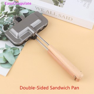 Eas Double-Sided Sandwich Pan Non-Stick Foldable Grill Frying Pan For Bread Toast Ate