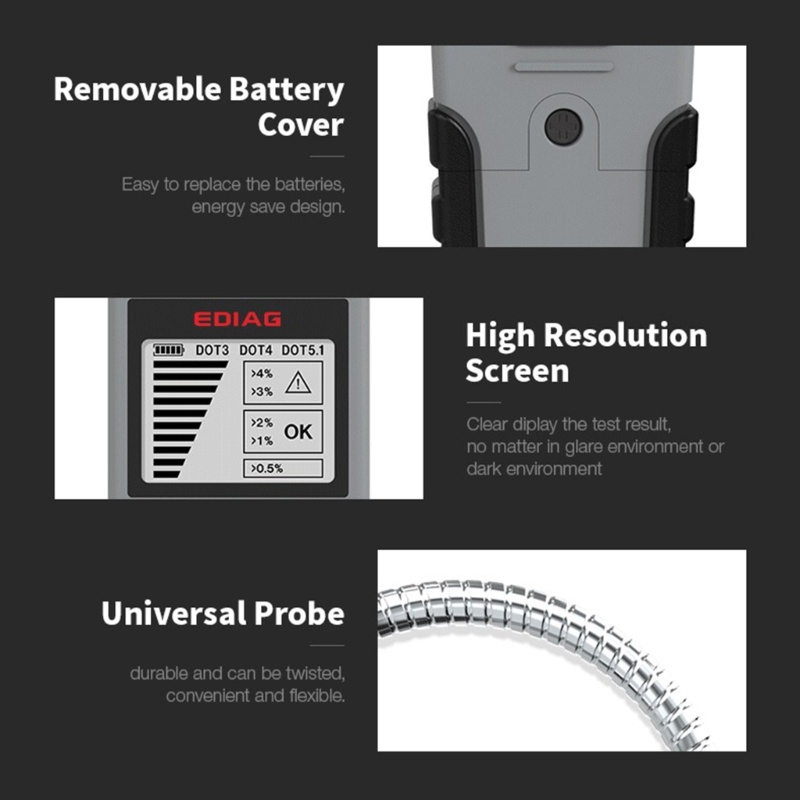 Thiết Bị Kiểm Tra Độ Ẩm Cho Phanh Xe Hơi Có Đèn LED