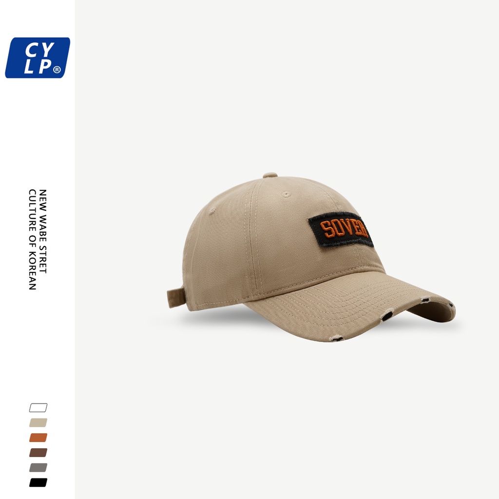 Mũ Lưỡi Trai Mềm Thêu Chữ Phong Cách Hàn Quốc Thời Trang Xuân Hè Cho Cặp Đôi