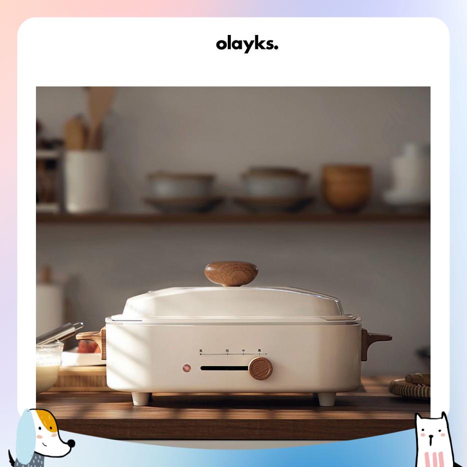 Nồi lẩu nướng Olayks đa năng/ nồi nướng gia dụng