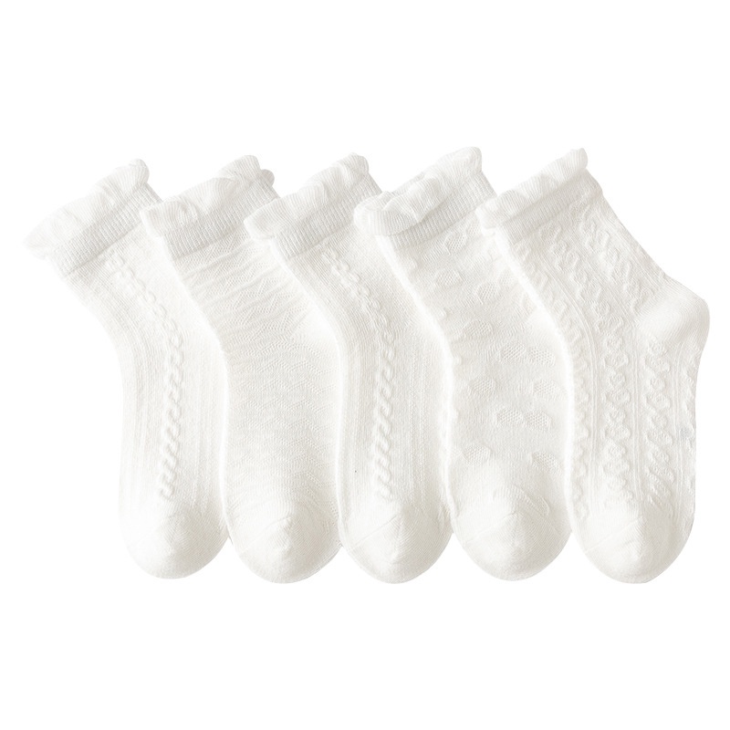 Vớ Lưới Mỏng Màu Trơn Thoáng Khí Dành Cho Trẻ Em