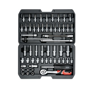 Bộ tuýp tay vặn tổng hợp 1/4" 56 chi tiết yato yt-14501