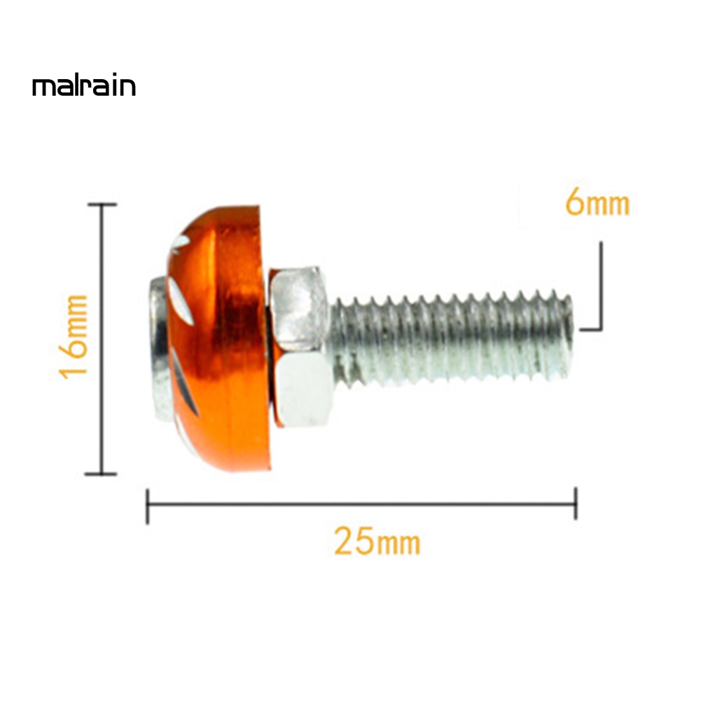 Bộ 5 Ốc Vít Hợp Kim Nhôm 6mm Chuyên Dụng Cho Xe Mô Tô