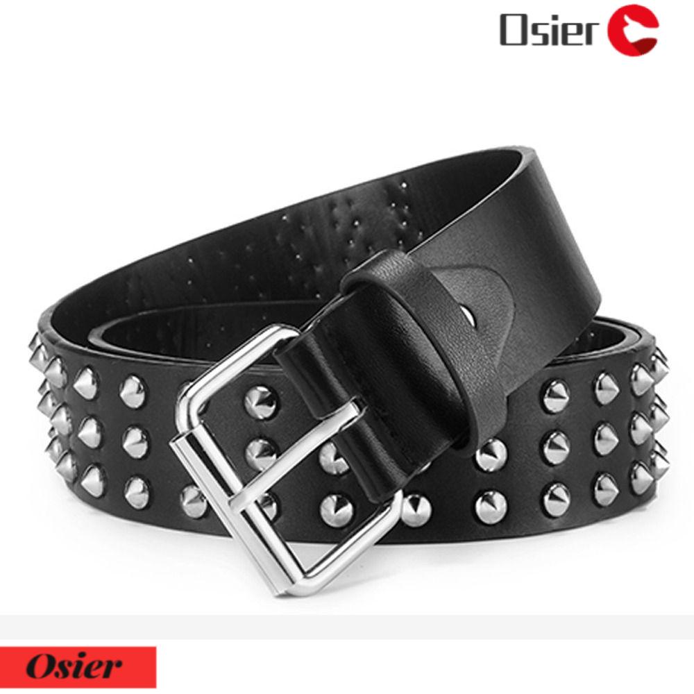 Thắt Lưng Da Đính Đinh Tán Phong Cách Gothic Punk Sang Trọng OSIER1