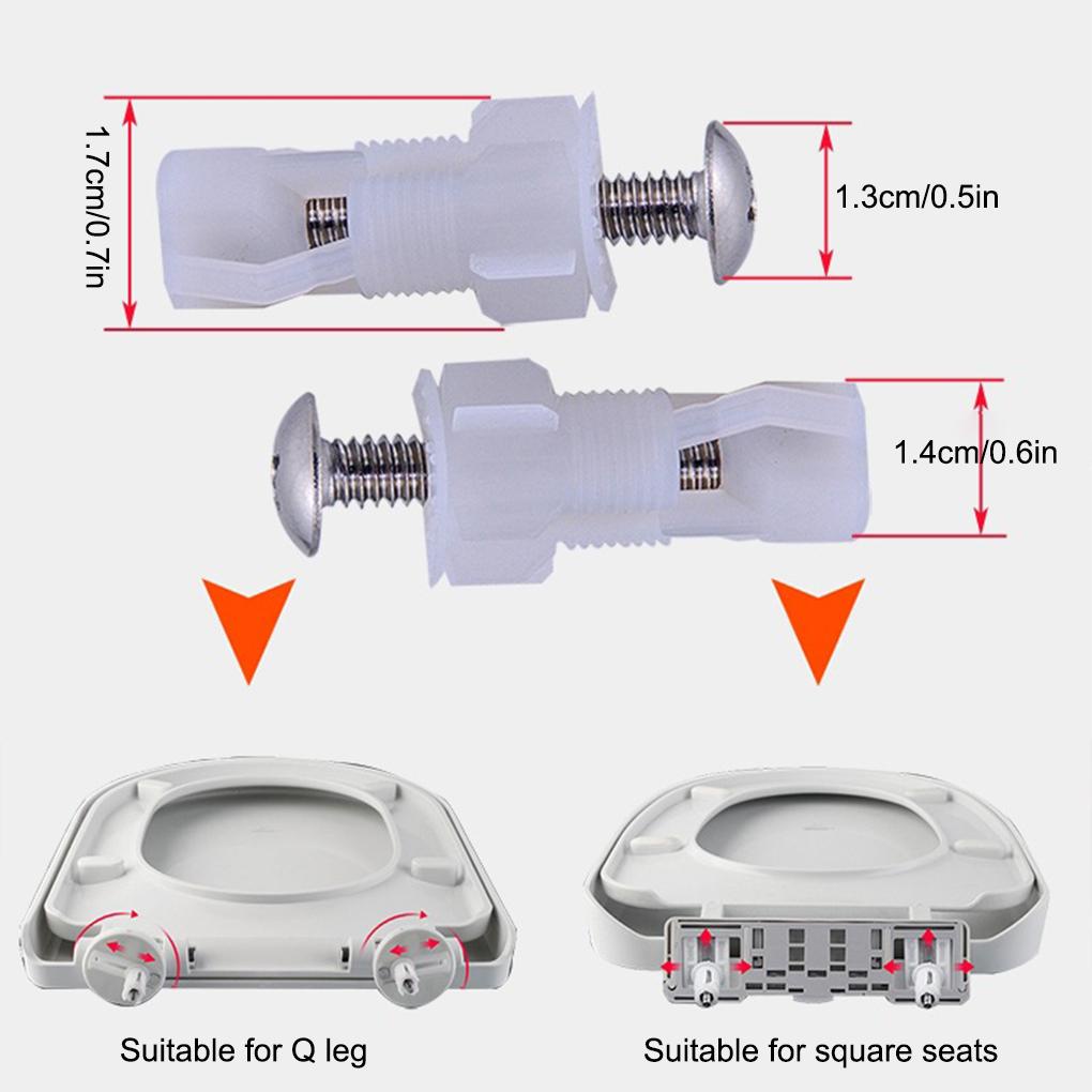 Bộ Ốc Vít Và Đai Ốc Bằng Inox Sửa Chữa Ghế Ngồi Bồn Cầu