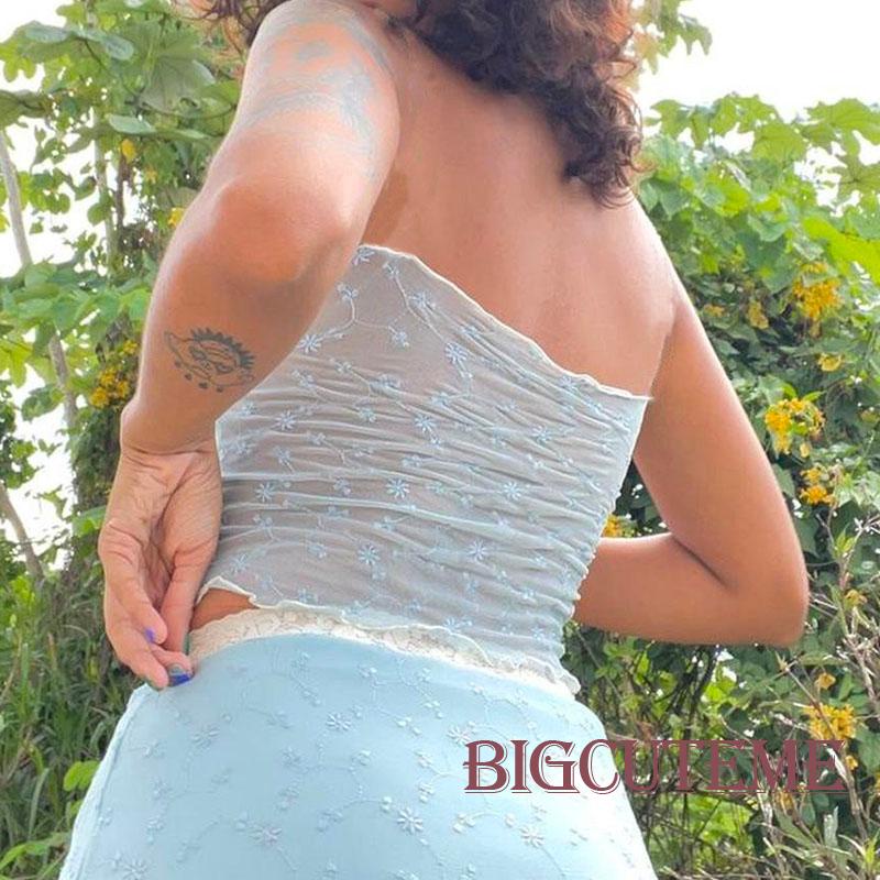 Áo Ống Y2K In Hoa Thời Trang Mùa Hè Vintage Cho Nữ