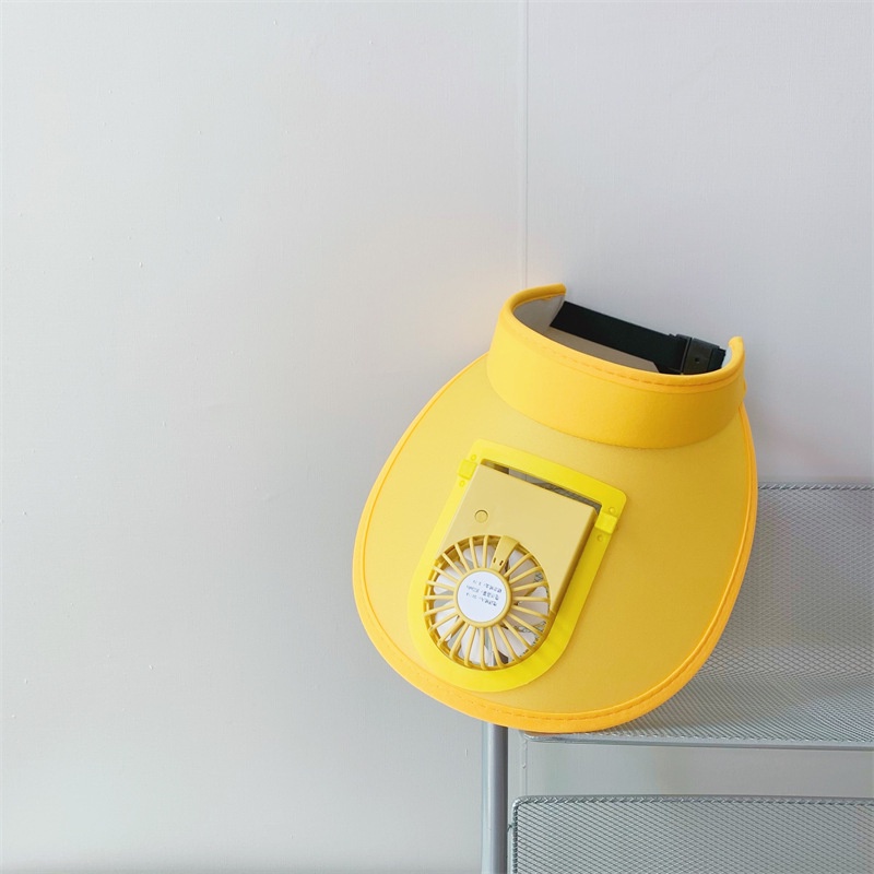 Mũ Rộng Vành Chống Nắng Họa Tiết Hoạt Hình Đáng Yêu Có Quạt Sạc USB Tiện Lợi Dễ Sử Dụng Cho