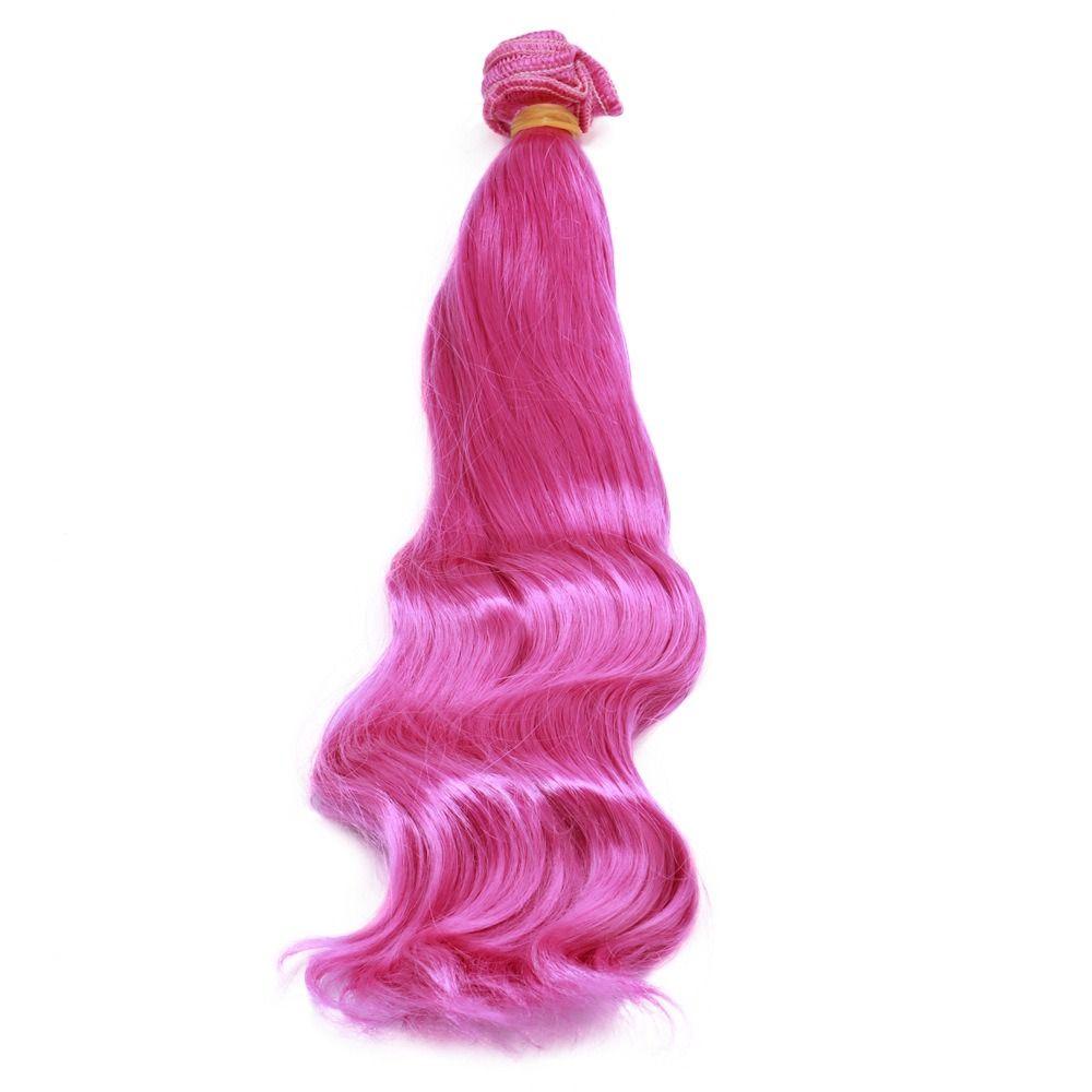 Tóc Giả Màu Nâu Đen Vô Hình Bằng Sợi Tổng Hợp 15H Dành Cho Búp Bê